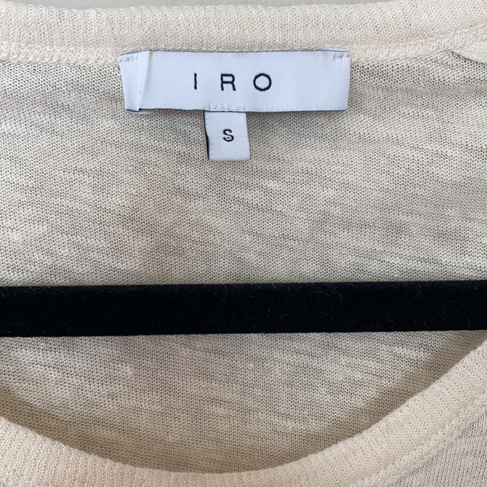 ⚪️ IRO Linen Lace Sleeve Top - Picture 4 of 10